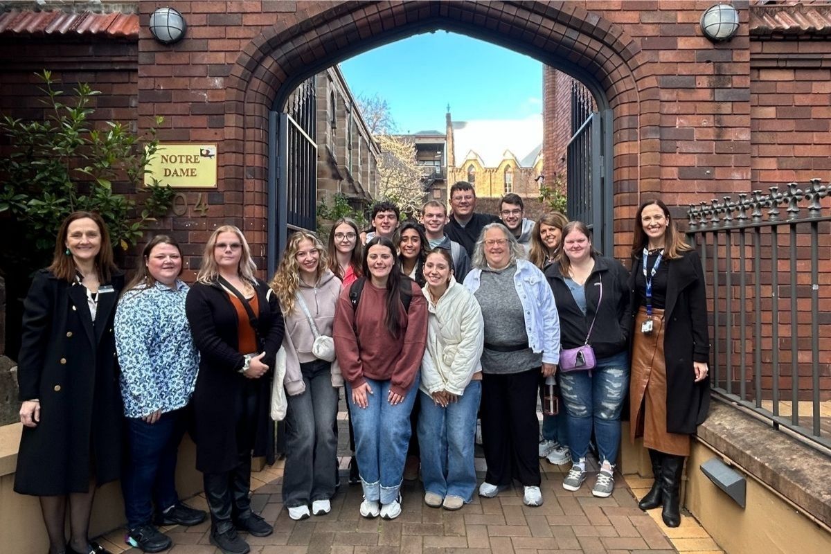 King's students at Notre Dame Austalia