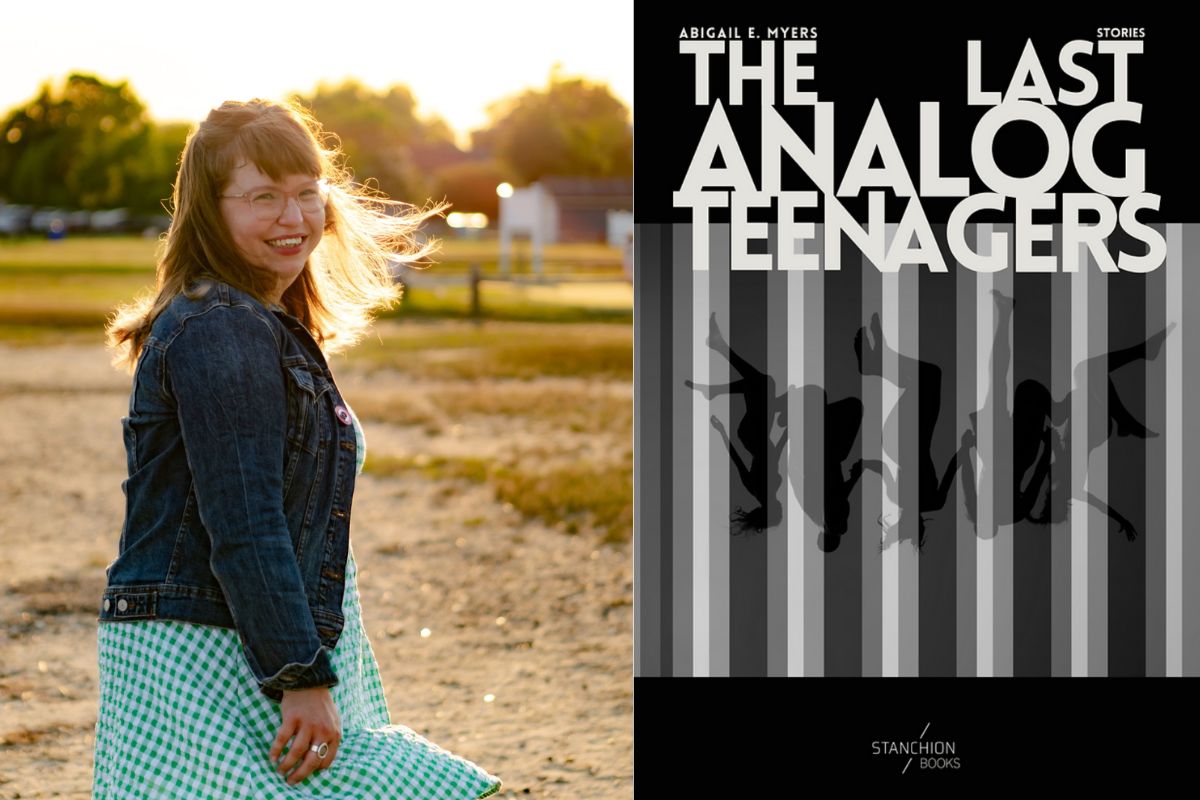 Picture of Myers and the Cover of her New Book